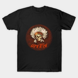 Limited Edition: Indian Tribal Headdress With Skull T-Shirt